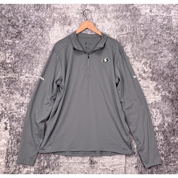 Nike Sweatshirt XL Mens Seattle Storm WNBA Official Court Side Coach Pullover - Picture 1 of 7